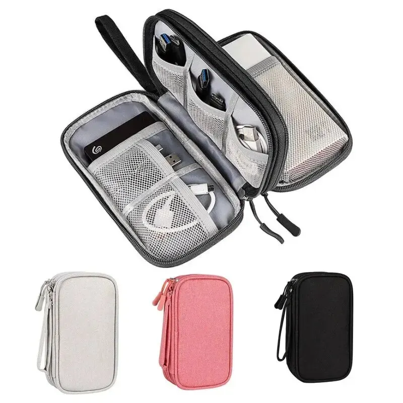 1 SZT. Szara/Czarna/Różowa/Gra - Travel Cable Organizer review and price